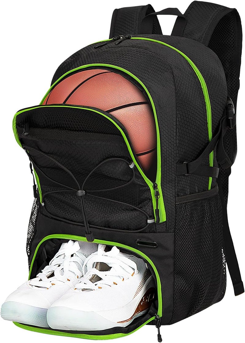 Goloni Soccer Backpack with Ball Holder - 30L Lightweight Water-Resistant Sports Bag for Men & Women, Ideal Football Equipment Backpack for Basketball Volleyball Training & Matches - Image 1